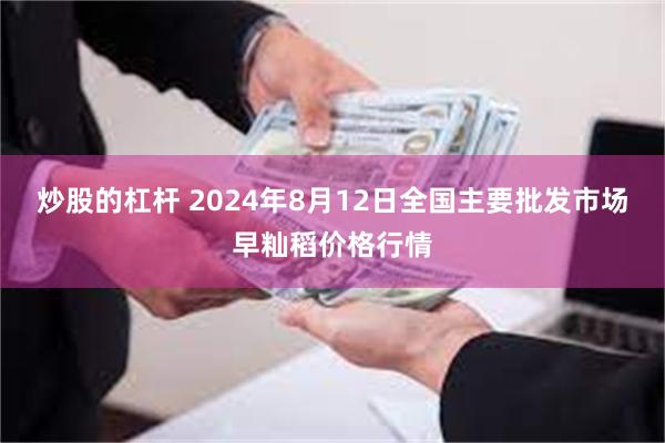 炒股的杠杆 2024年8月12日全国主要批发市场早籼稻价格行情