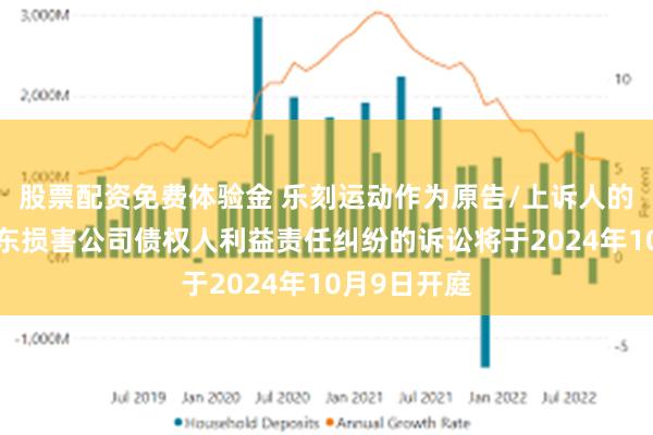 股票配资免费体验金 乐刻运动作为原告/上诉人的1起涉及股东损害公司债权人利益责任纠纷的诉讼将于2024年10月9日开庭