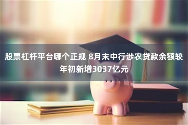 股票杠杆平台哪个正规 8月末中行涉农贷款余额较年初新增3037亿元