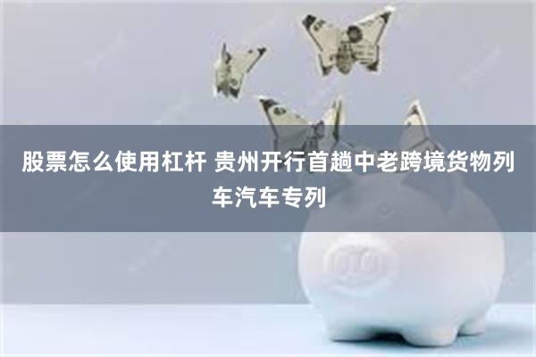 股票怎么使用杠杆 贵州开行首趟中老跨境货物列车汽车专列